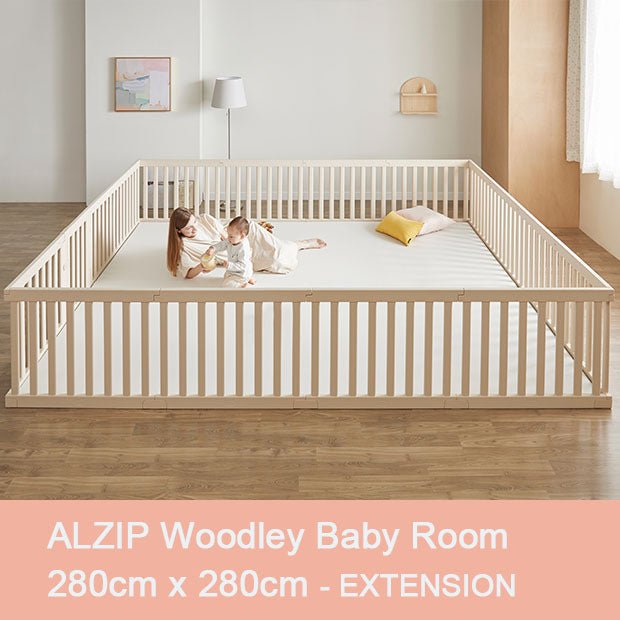 ALZIP Woodly Baby Room EXTENSION 16P XG2[280cmx280cm] - Babyhouse Australia