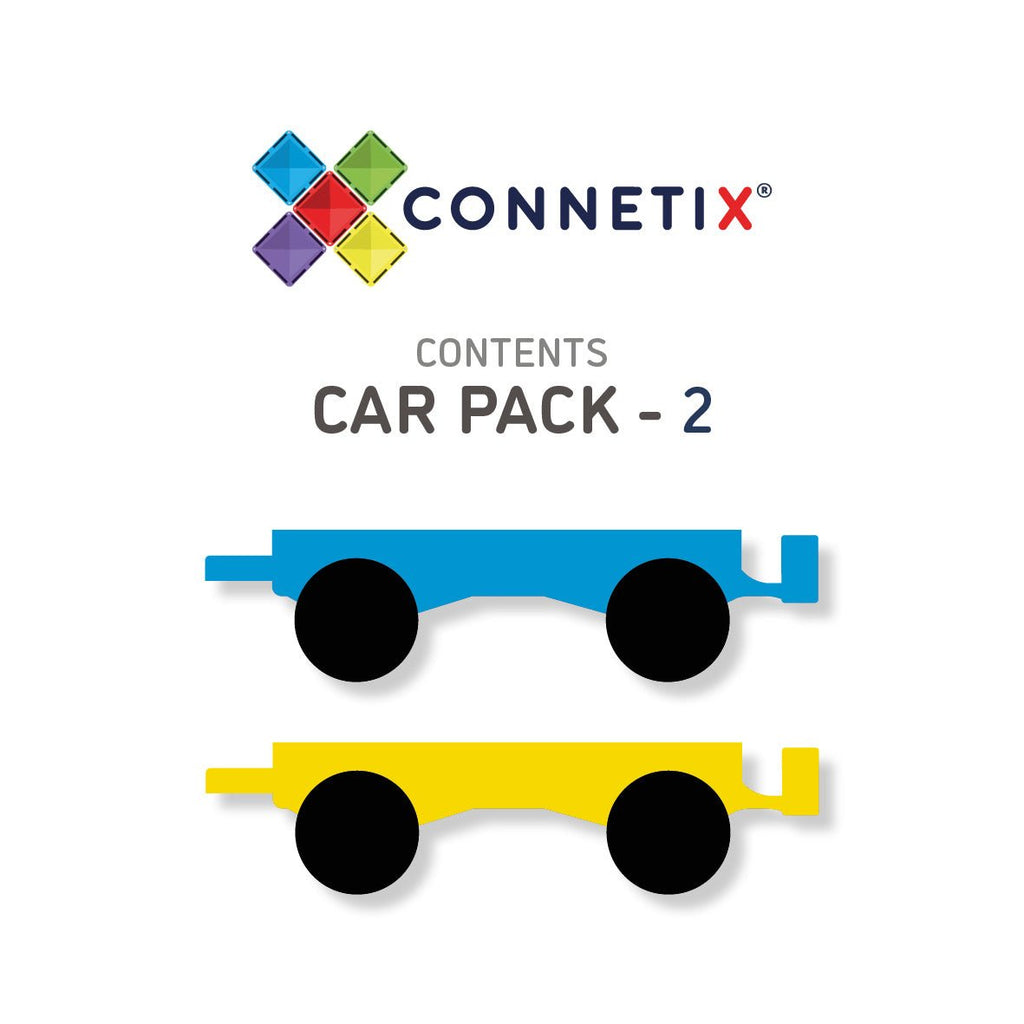 Connetix Tiles 2 Piece Car Pack - Babyhouse Australia