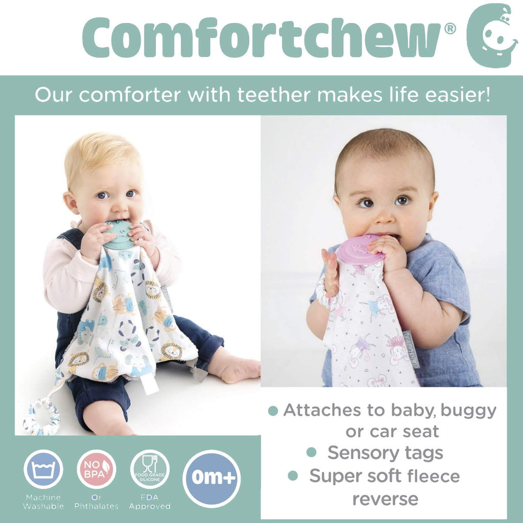 Cheeky Chompers Comfortchew - Polka Dot Pink - Babyhouse Australia