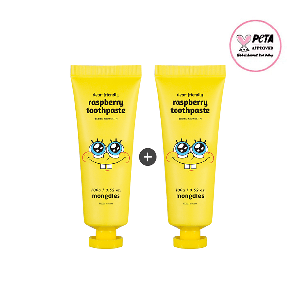 Mongdies Dear Friendly Raspberry Toothpaste [100g] 【1+1】