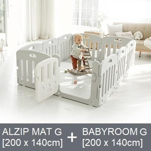 ALZIP MAT SILION ECO G[200cmx140cm] + BABY ROOM BASIC 10P G[200cmx140cm] SET - Babyhouse Australia