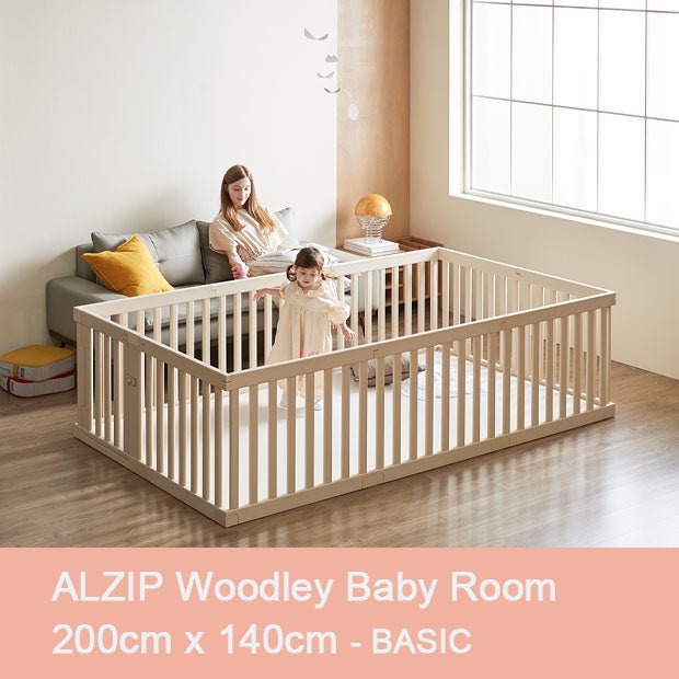 ALZIP Woodly Baby Room BASIC 10P G[200cmx140cm] - Babyhouse Australia