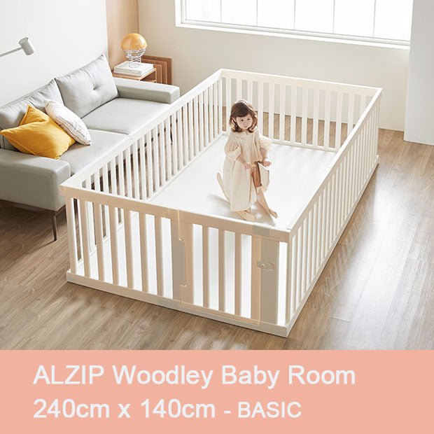 ALZIP Woodly Baby Room BASIC 10P SG[240cmx140cm] - Babyhouse Australia