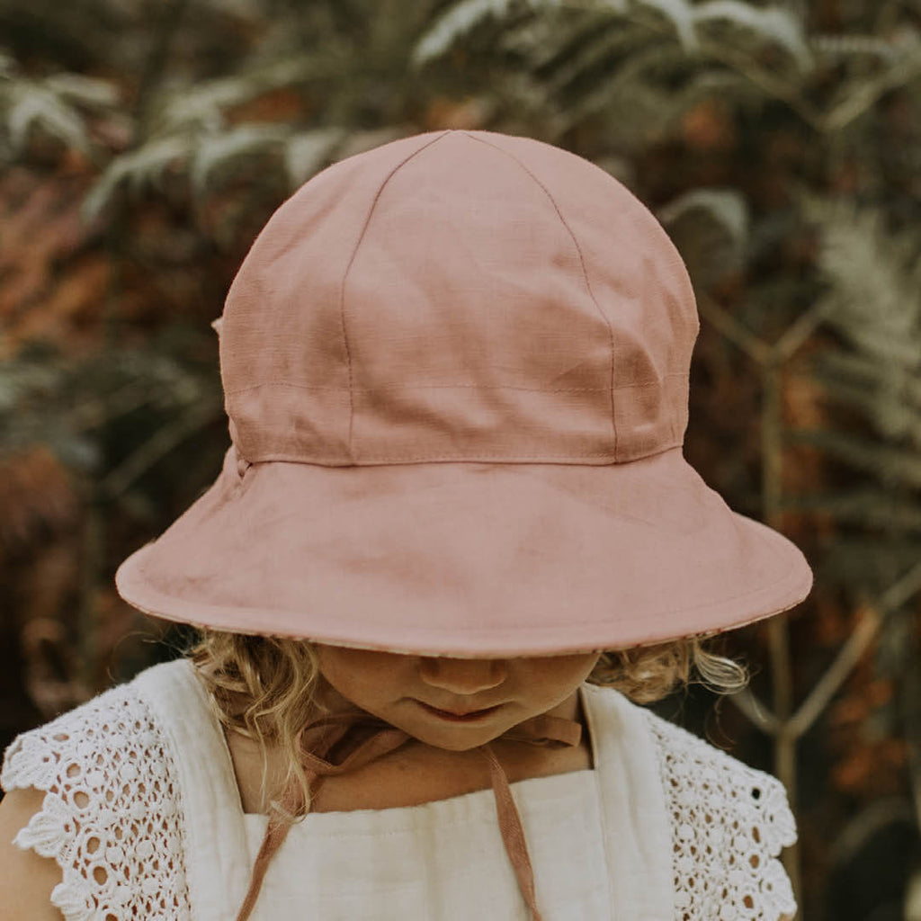 Bedhead Wanderer Girls Reversible Sun Hat - Penny / Rosa - Babyhouse Australia