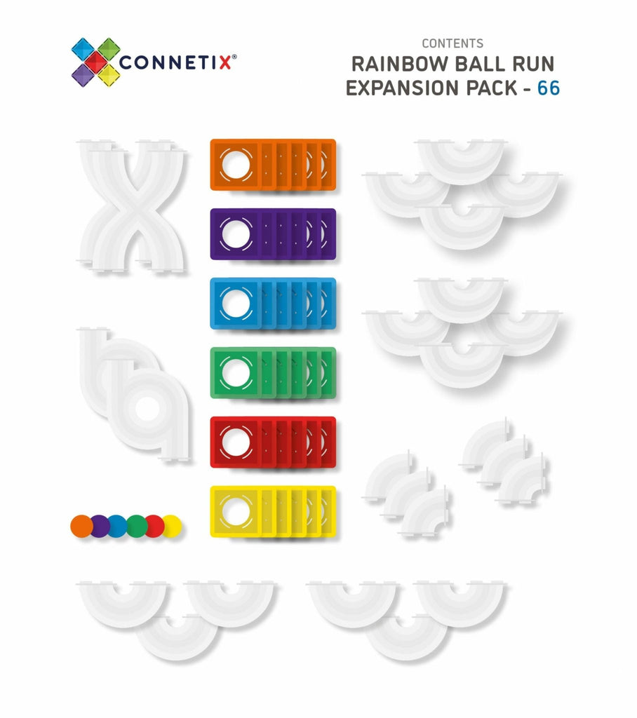 Connetix 66 pc Ball Run Expansion Pack - Babyhouse Australia