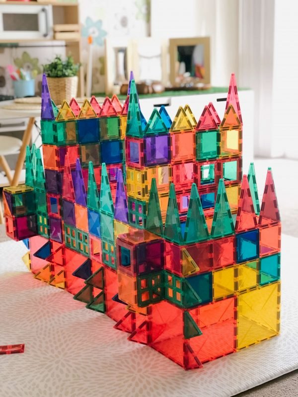 Connetix Tiles 100 Piece Set- comprises 6 large tiles, making your buildings even BIGGER! - Babyhouse Australia
