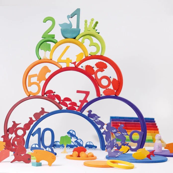 Grimm's Rainbow Counting Large 10 Pieces - Babyhouse Australia