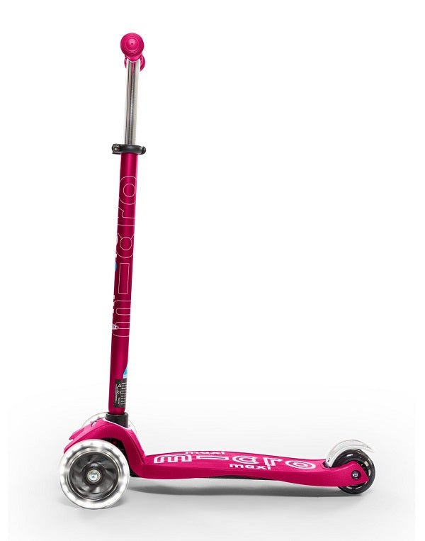 Maxi Micro Deluxe LED Kids Scooter - Pink - Babyhouse Australia