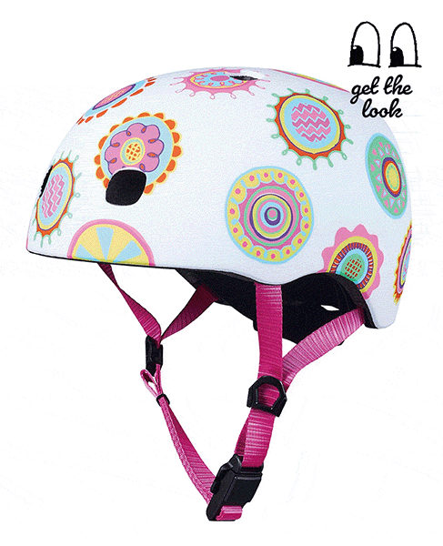 Micro Kids Pattern Helmet - Doodle Dot - Babyhouse Australia