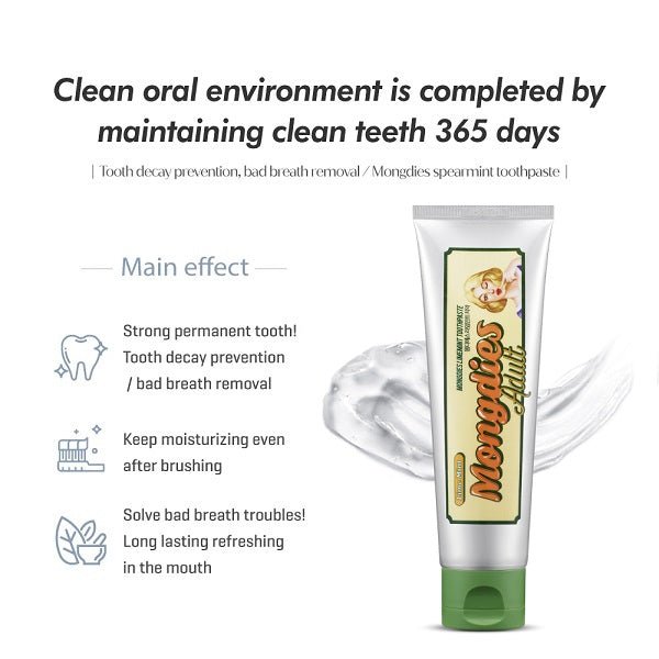 Mongdies Adult Toothpaste Lime Mint [100g] - Babyhouse Australia