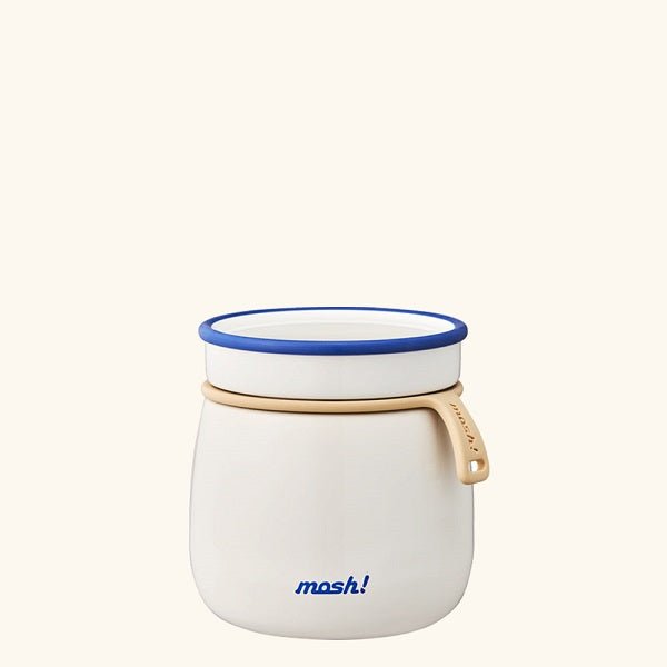 Mosh Latte Food Jar 480ml - White - Babyhouse Australia